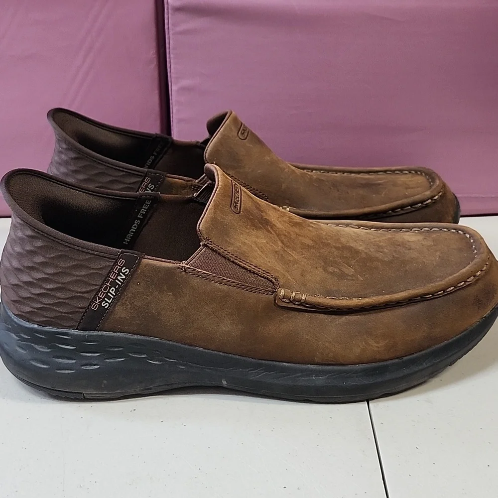 Skechers Men's Tan Slip-On Loafers